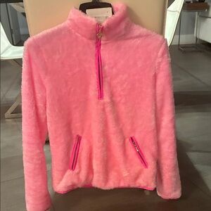 Lilly Pulitzer Skipper  Sherpa popover mandevilla baby pink